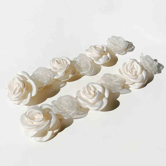 白い花柄ドレスアクセサリー