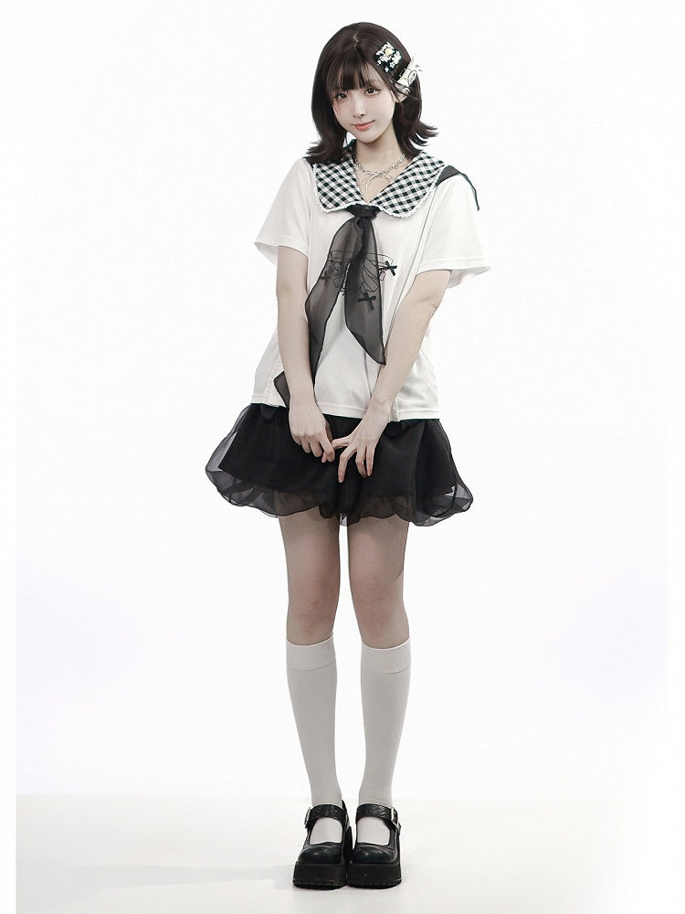 Black Bubble Tulle Skirt - PINK SAVIOR