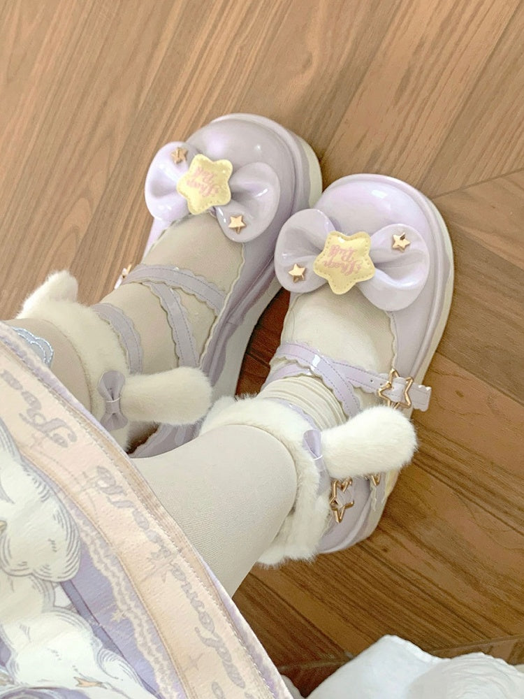 Details Sweet - Star Mary Lolita Janes Platform in Purple PU