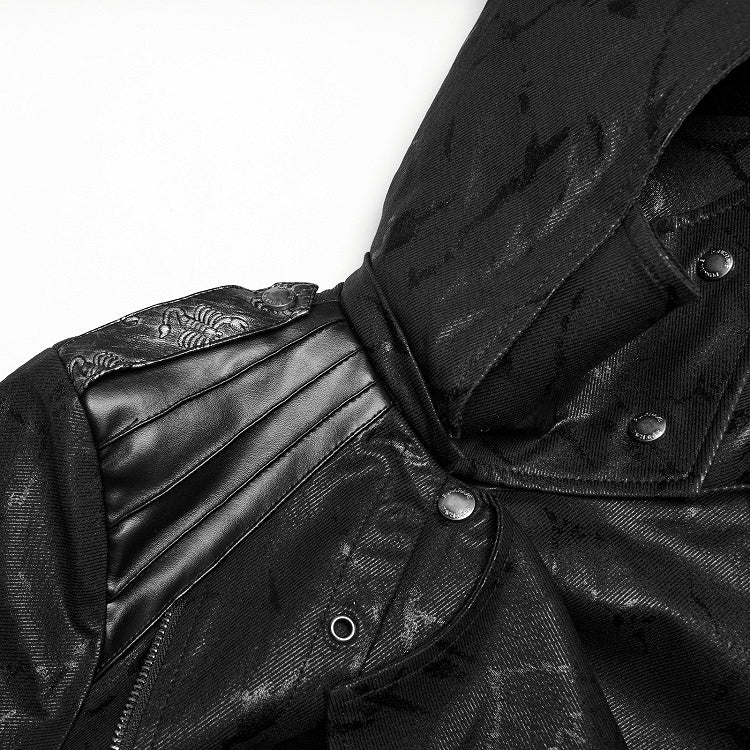 Black Long Wild Reaper Coat Men's