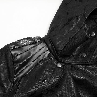 Black Long Wild Reaper Coat Men's