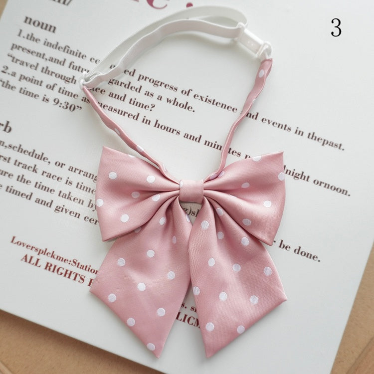 Tie 12 Polka-dot Bow Pattern Options