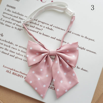 Tie 12 Polka-dot Bow Pattern Options