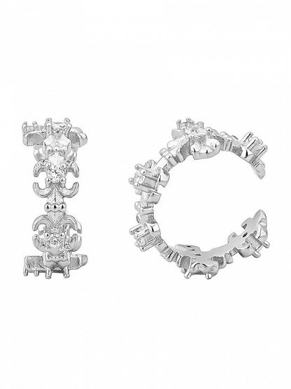 Silver Minimalist Gothic Ear Cuff - Insomnia Artist