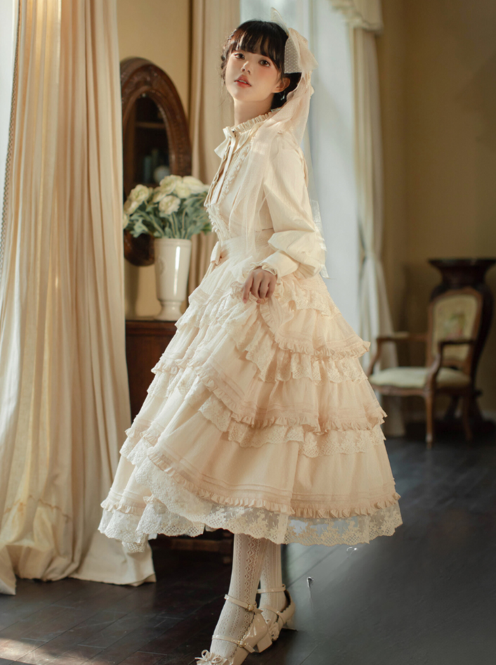 Segmented Set-up Tailored Undot Lace Lolita