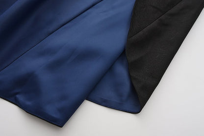 Lange Lolita Blau Ouji Mode Schwarz Aristokrat Weste Dunkel und