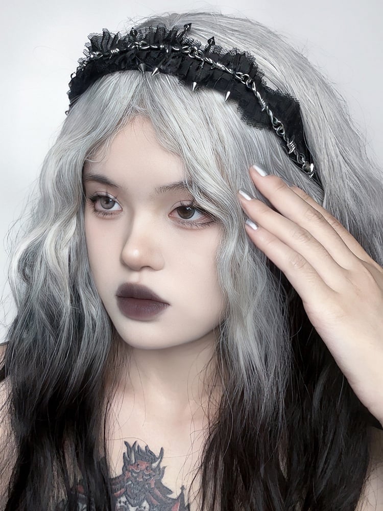 Lace Metal Black Gothic Design KC Thorns