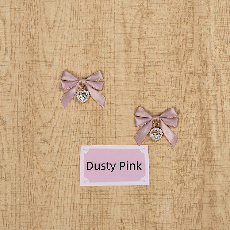 Rhinestone Bow Jirai 5 Kei Hairclips Colors