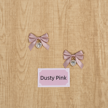 Rhinestone Bow Jirai 5 Kei Hairclips Colors