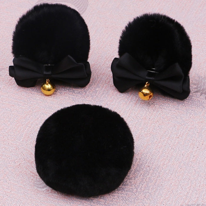 Colors Clips of Cute Pair A Lolita Bear Plush 8 Set Ear Tail + Hair