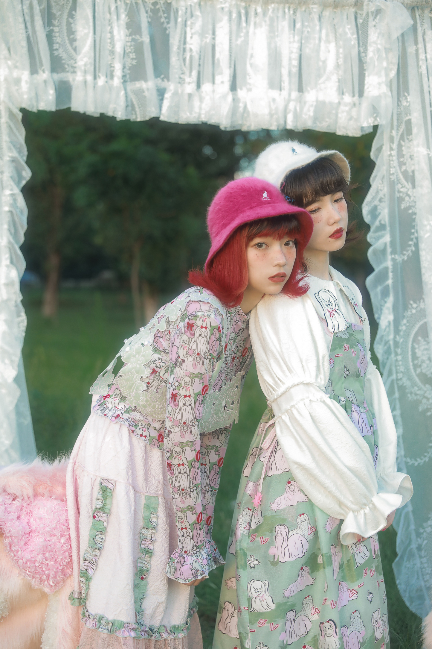 パピースリーブのレトロなロングシャツデザイン