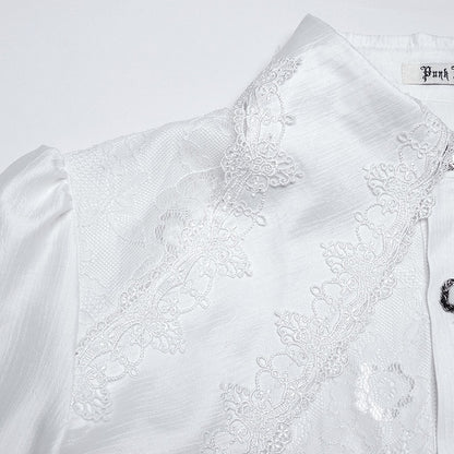 Layered White Shirt Goth Men's Gorgeous
