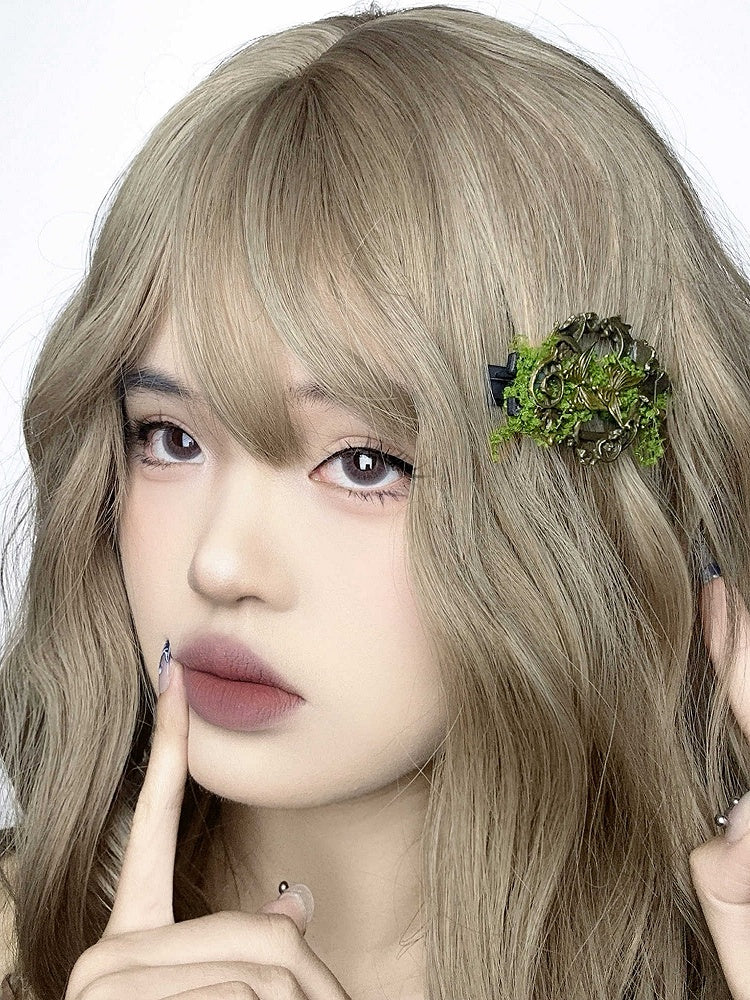 Schmetterling Moss Kei Haarspange Grün Bronze Mori