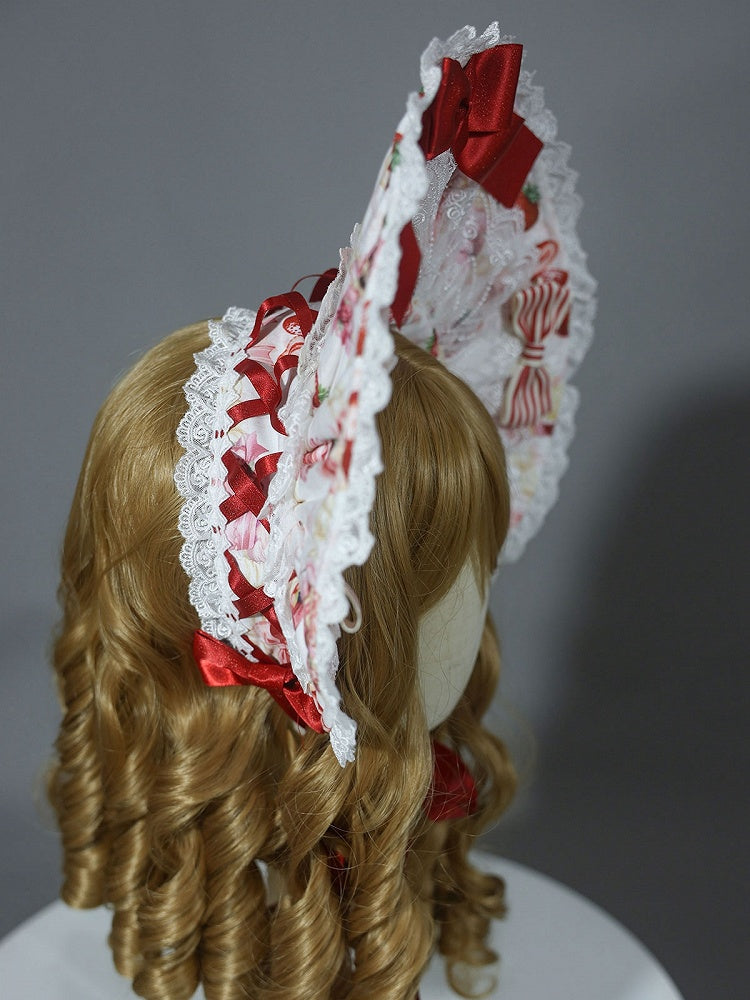 ロリータ ピンク イエロー ホワイト スイートボンネット /