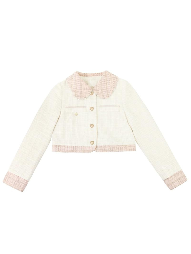 Jacket Love Skirt Sweet Long Skirt Button Short