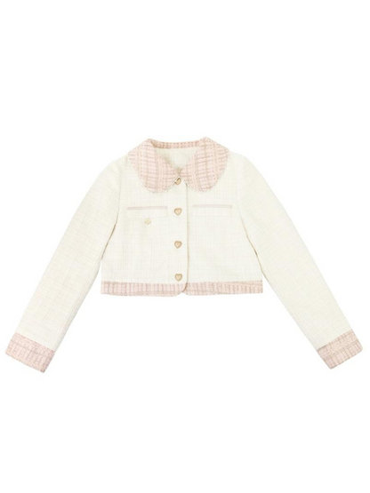 Jacket Love Skirt Sweet Long Skirt Button Short