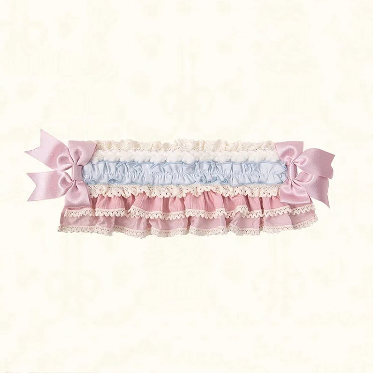Hairband Pink Blue / Bowknot Mint Yellow