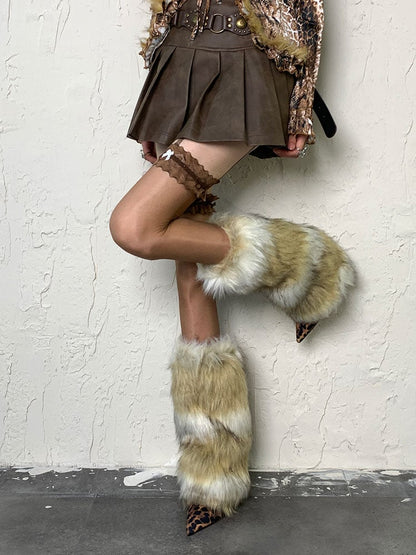 パンクコーヒー Y2K 蝶結びサスペンダータイツ