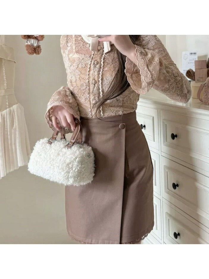 Fluffy Sweet Bag with Adjustable Straps - Lalacita