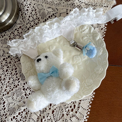 Options Leg Strawberry Decoration Loop with 4 Garter Bear Lace Color