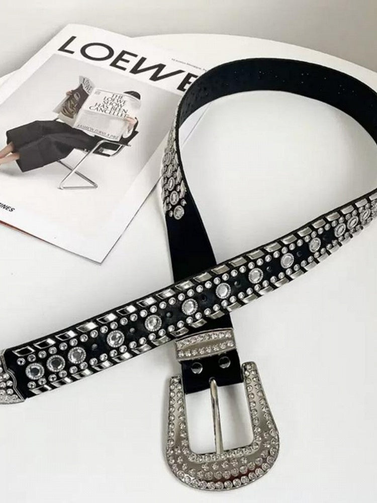 Rhinestone Y2K Belt in Three Shades - WhaleHall
