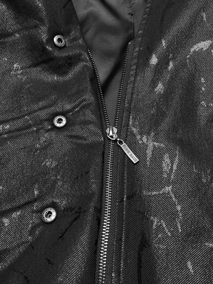 Black Long Wild Reaper Coat Men's