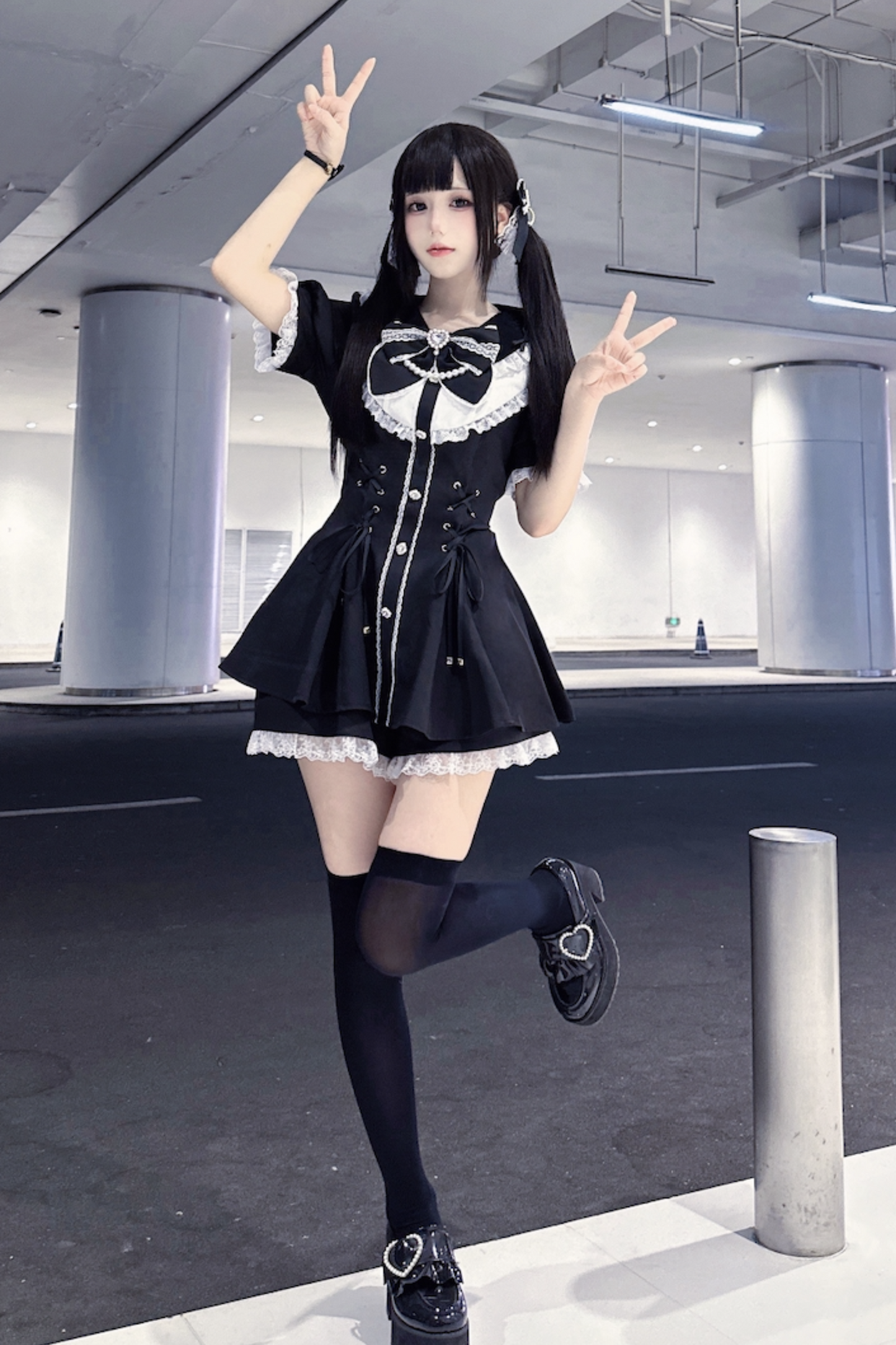 パフパンツインナーリボン＋トップスリーブ