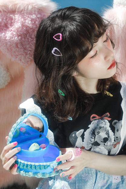 クマペンギンコラージュヴィンテージTシャツ