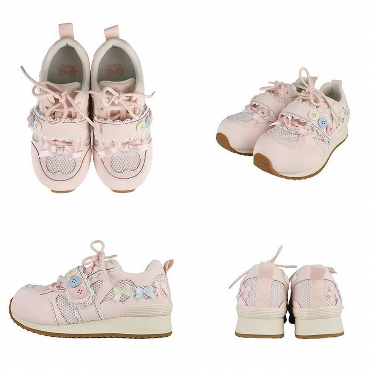 Accents - Sneakers Sweet Lolita Bow Pink