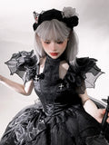 Rosen Gothic Lolita Schwarzes Haarband