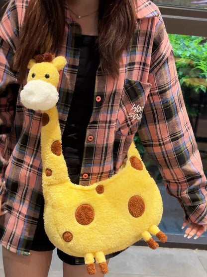 Tasche Giraffe Crossbody Gelb