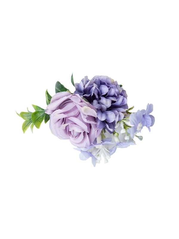 Hairclip Purple Floral