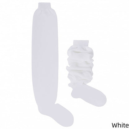 JK Socks Loose Slimming 70CM White/White/Black Creamy