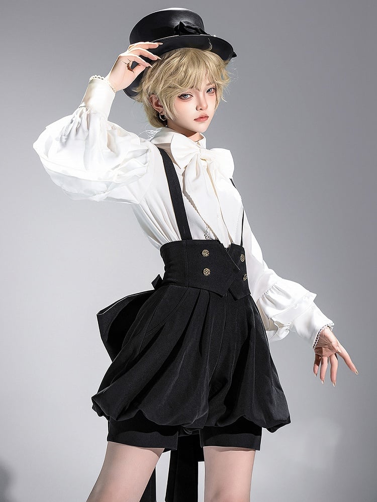 Top Lolita Elegant Ouji Hat Black
