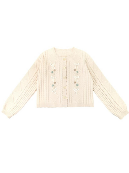 Sweater Collar Little Apron Dress + Faux Retro Flower