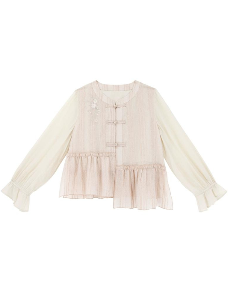 Girly Long Skirt Sweet + Top Flared Asymmetrical