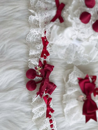Cherry Lace Choker Red Decoration Sweet Lolita