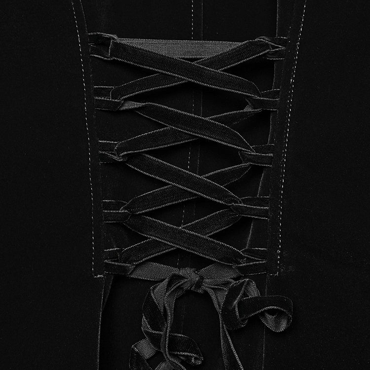 Black Coat Embroidered Goth Exquisite