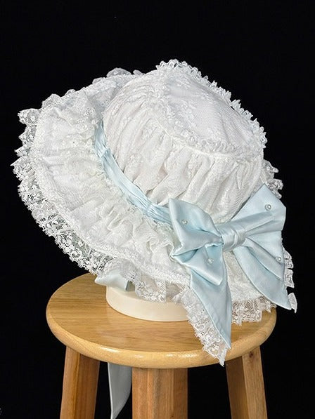Elegant Bowknot Lolita Hat in Two Color Variants - Miss Cube Dressworks