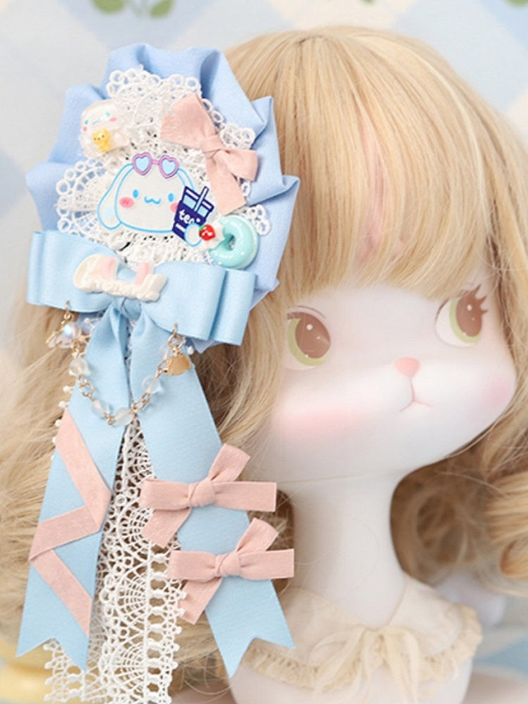 Brooch/Hairclip Bowknot Lolita Pink/Purple/Blue Sweet Lace