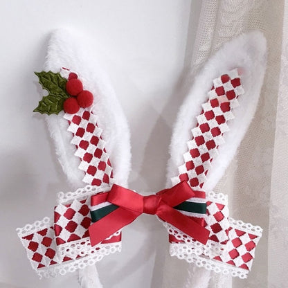 Bunny Ear Accent Bow with Plush KC
