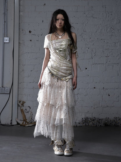 ブラック/ホワイト/アプリコット