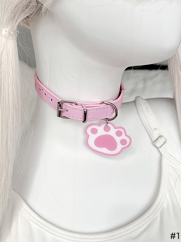 Pendant Kawaii 3 Styles Leather Chokers