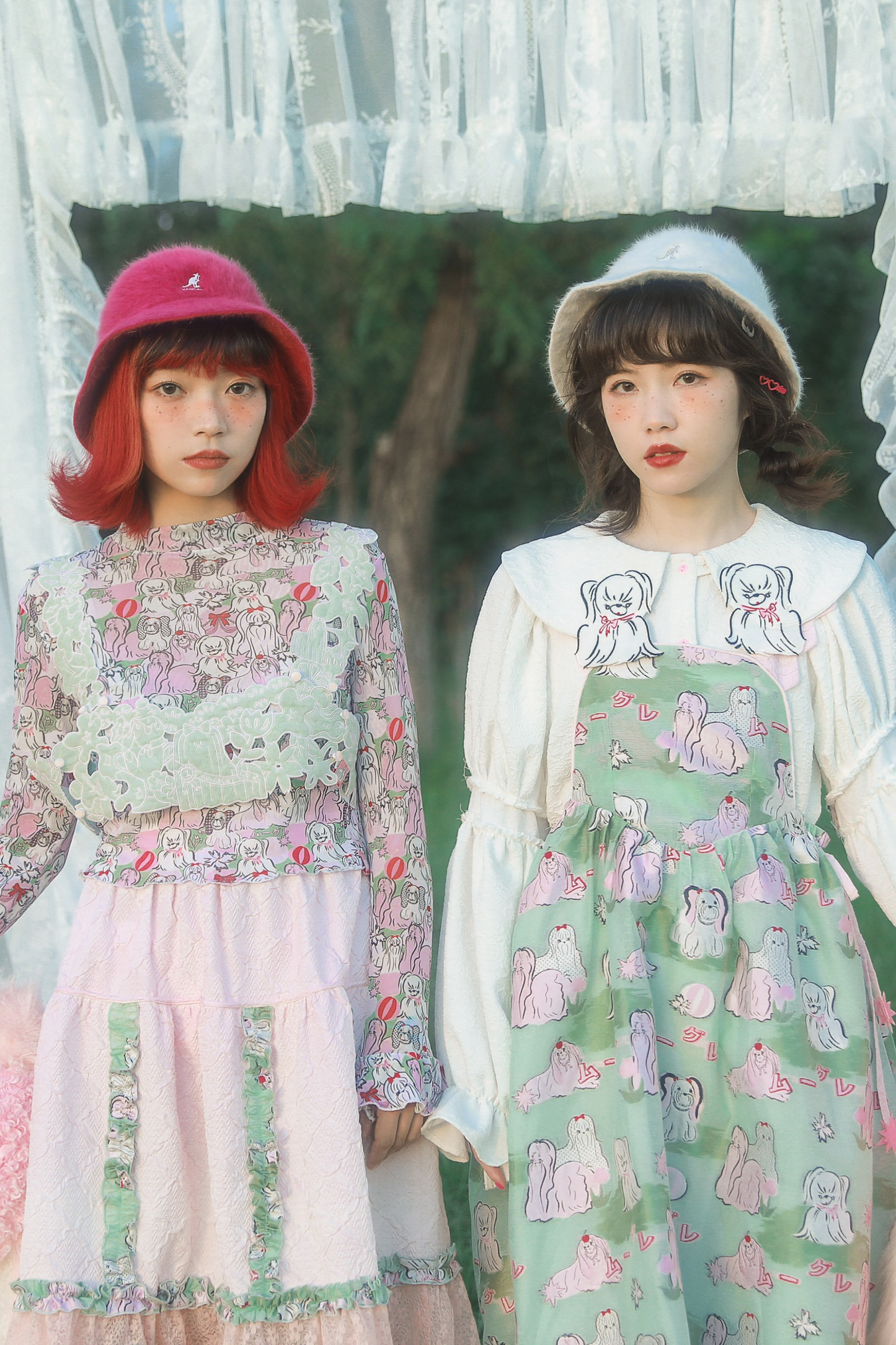 パピースリーブのレトロなロングシャツデザイン