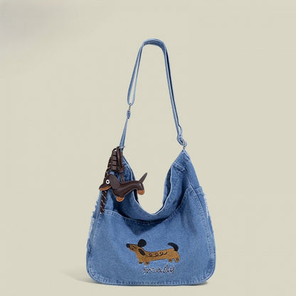 Colors Shoulder Embroidery Bag Dog 3