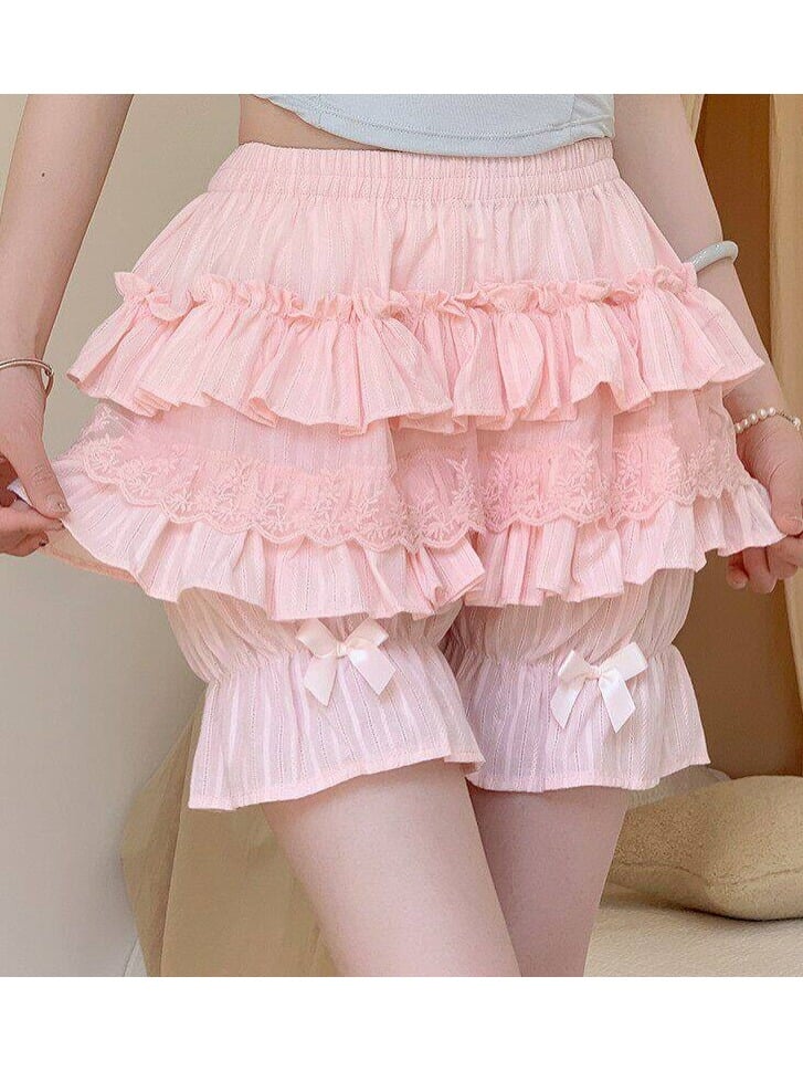Douces culottes bouffantes à volants - Lan Jian Chuan