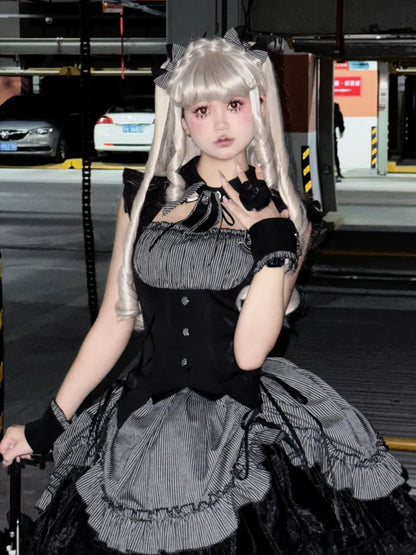 Black / Red Bowknot Hairclip