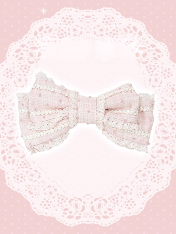 Pink Lolita Bow Hairclip - U.Rtto