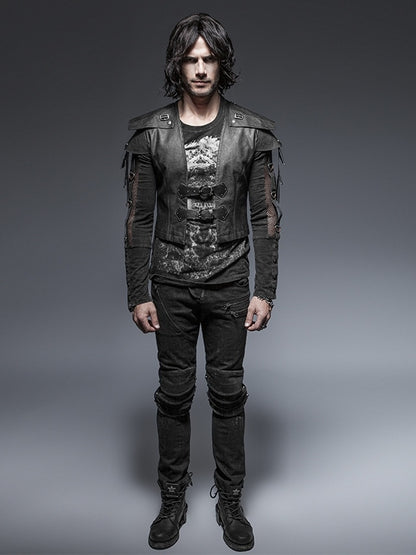 Warrior Short Jacket Black Armor