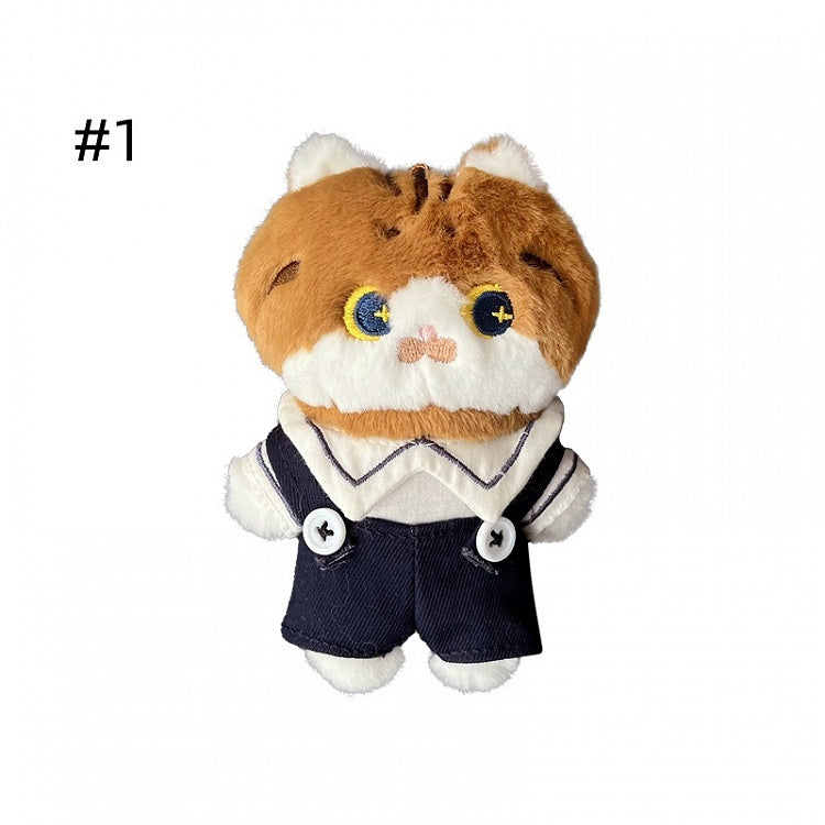 4つのオプションかわいい猫の形をしたぬいぐるみ